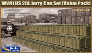 GECKO MODELS 35GM0036 - 1:35 WWII US 20L Jerry Can Set (Value Pack)