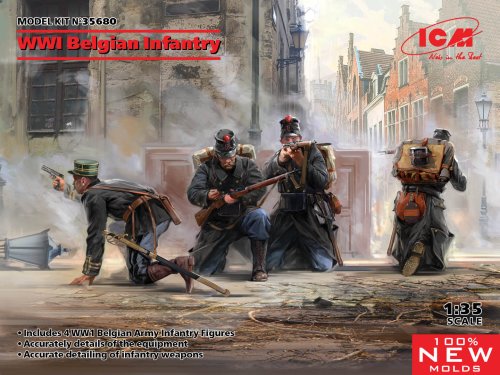 Przejdź do produktu ICM 35680 - 1:35 WWI Belgian Infantry