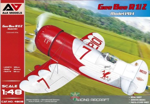 Przejdź do produktu A&A MODELS 4808 - 1:48 Gee Bee R1/2 Model 1934