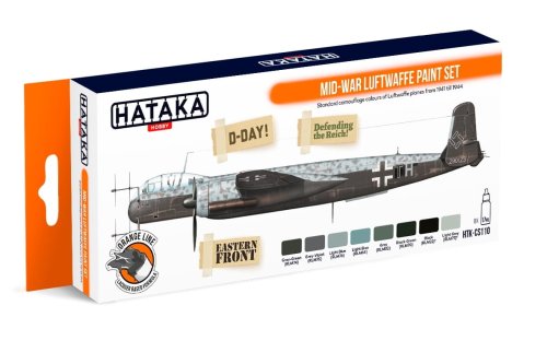 Przejdź do produktu HATAKA CS110 - Zestaw farb Mid-War Luftwaffe