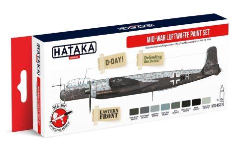 Przejdź do produktu HATAKA AS110 - Zestaw farb Mid-War Luftwaffe
