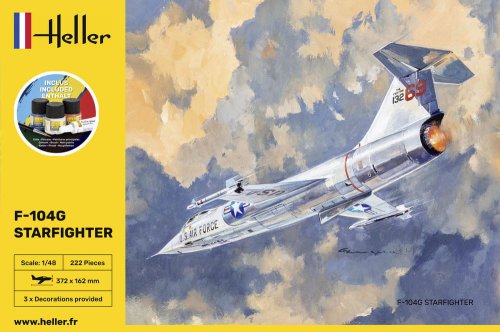 Przejdź do produktu HELLER 35520 - 1:48 F-104G Starfighter - Starter Kit