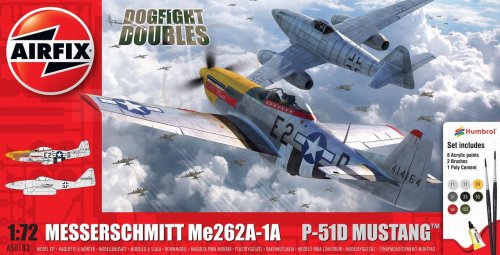 Przejdź do produktu AIRFIX 50183 - 1:72 Messerschmitt Me 262 & P-51D Mustang - Dogfight Double