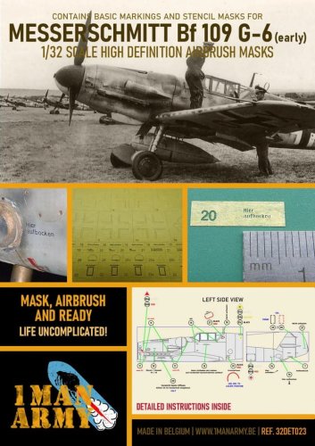 Przejdź do produktu 1 MAN ARMY 32DET023 - 1:32 Messerschmitt Bf 109 G-6 (early)