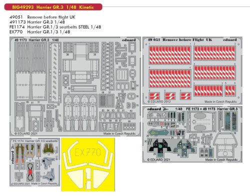 Przejdź do produktu EDUARD BIG49293 - 1:48 Harrier GR.3