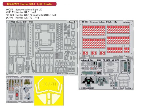 Przejdź do produktu EDUARD BIG49292 - 1:48 Harrier GR.1