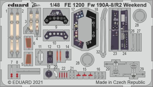 Przejdź do produktu EDUARD FE1200 - 1:48 Fw 190A-8/R2 Weekend