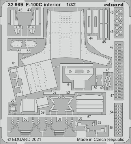 Przejdź do produktu EDUARD 32989 - 1:32 F-100C interior