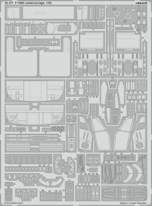 EDUARD 32471 - 1:32 F-100C undercarriage