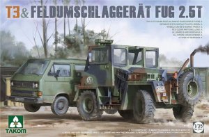 TAKOM 2141 - 1:35 T3 & Feldumschlaggerat Fug 2.5t