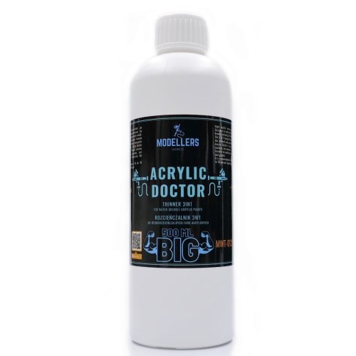 Przejdź do produktu MODELLERS WORLD MWT012 - Rozcieńczalnik do farb akrylowych - Acrylic Doctor Big 500 ml