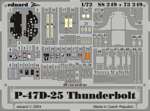 Przejdź do produktu EDUARD SS249 - 1:72 P-47D-25