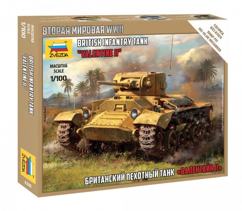 Przejdź do produktu ZVEZDA 6280 - 1:100 British Infantry Tank Valentine II