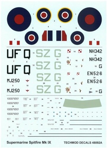 Przejdź do produktu TECHMOD 48092 - 1:48 Supermarine Spitfire Mk.IX