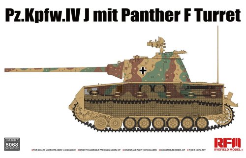 Przejdź do produktu RYE FIELD MODEL 5068 - 1:35 Pz.Kpfw.IV J mit Panther F turret