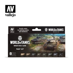 VALLEJO 70245 - World Of Tanks Miniatures Game Paint Set 8 x 17ml