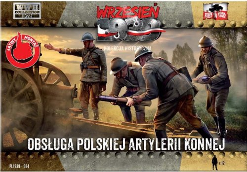 Przejdź do produktu FIRST TO FIGHT 084 - Wrzesień 1939 - 1:72 Obsługa polskiej artylerii konnej - Gazetka w zestawie z modelem
