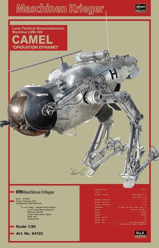 Przejdź do produktu HASEGAWA 64122 - 1:20 Maschinen Krieger Luna Tactical Reconnaissance Machine LUM-168 Camel Operation Dynamo