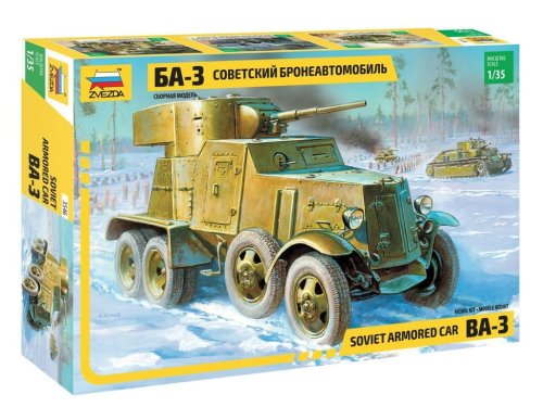 Przejdź do produktu ZVEZDA 3546 - 1:35 BA-3 Soviet Armored Car mod.1934