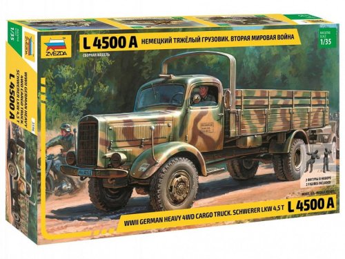 Przejdź do produktu ZVEZDA 3596 - 1:35 Heavy German Cargo Truck L 4500 S