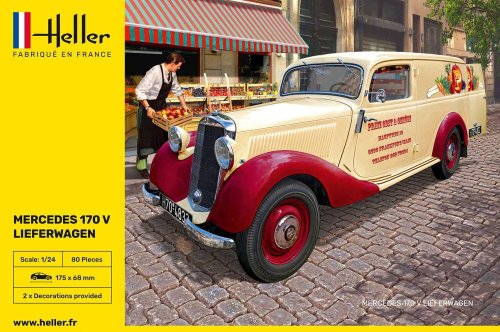 Przejdź do produktu HELLER 80736 - 1:24 Mercedes 170V Lieferwagen