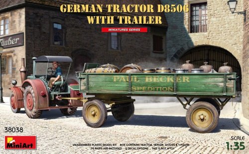 Przejdź do produktu MINIART 38038 - 1:35 German Tractor D8506 w/ trailer