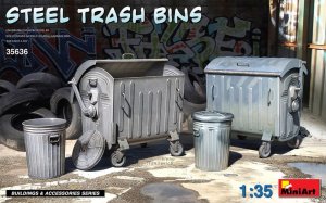 MINIART 35636 - 1:35 Steel Trash Bins