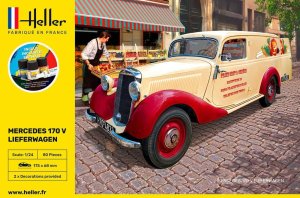HELLER 56736 - 1:24 Mercedes 170 V Lieferwagen - Starter Kit