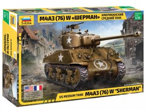 ZVEZDA 3676 - 1:35 M4A3 (76) W Sherman US Medium Tank