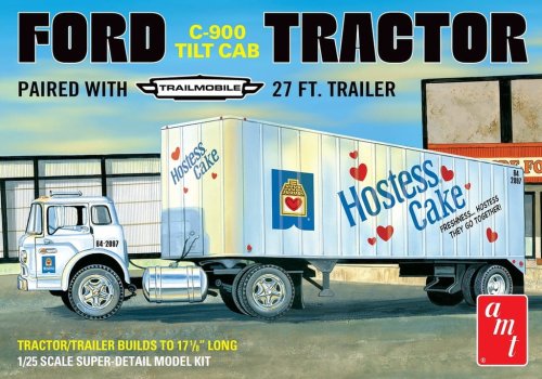 Przejdź do produktu AMT 1221 - 1:25 Ford C-900 Tractor w/ Trailer