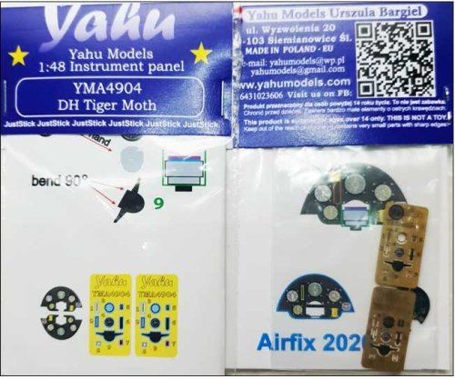 Przejdź do produktu YAHU YMA4904 - 1:48 DH Tiger Moth tablica przyrządów