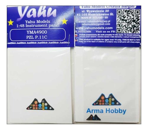 Przejdź do produktu YAHU YMA4900 - 1:48 PZL P.11c tablica przyrządów