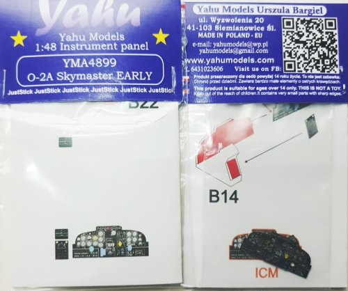 Przejdź do produktu YAHU YMA4899 - 1:48 Cessna O-2 Skymaster tablica przyrządów