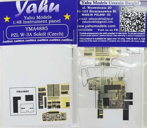 Przejdź do produktu YAHU YMA4885 - 1:48 PZL W-3A Sokół ( Czech ) tablica przyrządów
