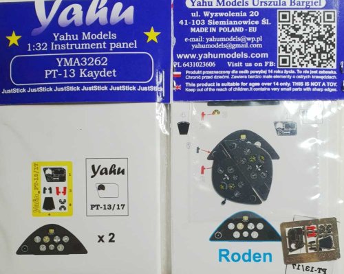 Przejdź do produktu YAHU YMA3262 - 1:32 PT-13 Kaydet tablica przyrządów