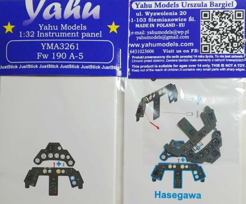 Przejdź do produktu YAHU YMA3261 - 1:32 Focke Wulf Fw 190 A-5 tablica przyrządów