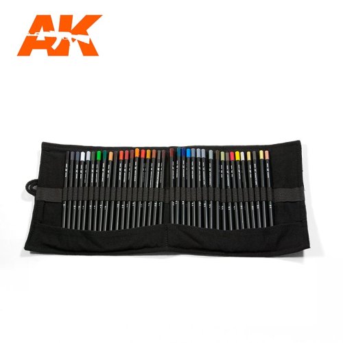 Przejdź do produktu AK INTERACTIVE 10048 - Weathering Pencils - Full Range Cloth Case - zestaw 37 kredek do weatheringu