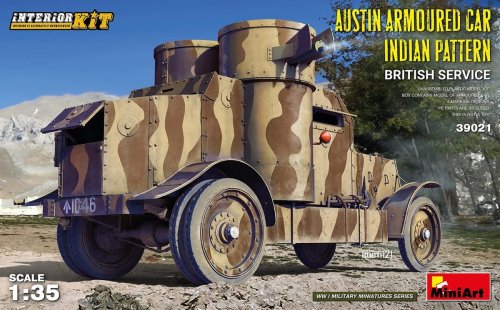 Przejdź do produktu MINIART 39021 - 1:35 Austin Armoured Car Indian Pattern British Service w/ interior kit