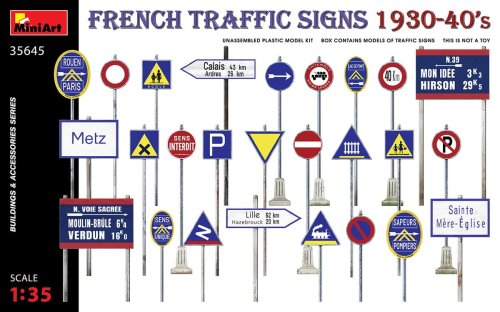 Przejdź do produktu MINIART 35645 - 1:35 French Traffic Signs 1930-40's