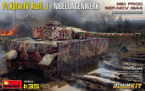 Przejdź do produktu MINIART 35339 - 1:35 Pz.Kpfw.IV Ausf. J Nibelungenwerk Mid Prod Sep-Nov 1944 w/ interior kit