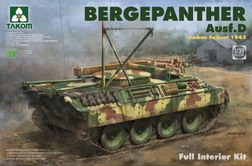 Przejdź do produktu TAKOM 2102 - 1:35 Bergepanther Ausf. D Umbau Seibert 1945 - w/ full interior