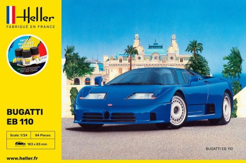 Przejdź do produktu HELLER 56738 - 1:24 Bugatti EB 110 - Starter Kit