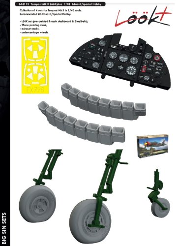 Przejdź do produktu EDUARD 644115 - 1:48 Tempest Mk.II LööKplus