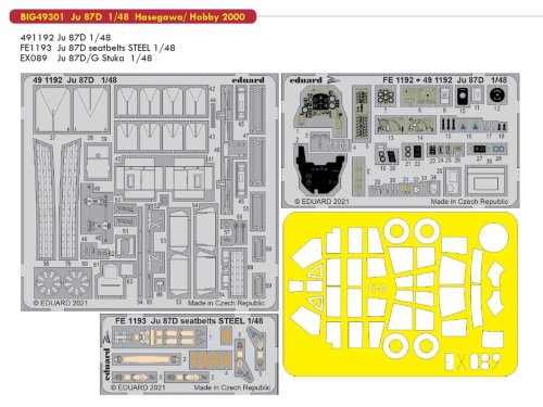 Przejdź do produktu EDUARD BIG49301 - 1:48 Ju 87D