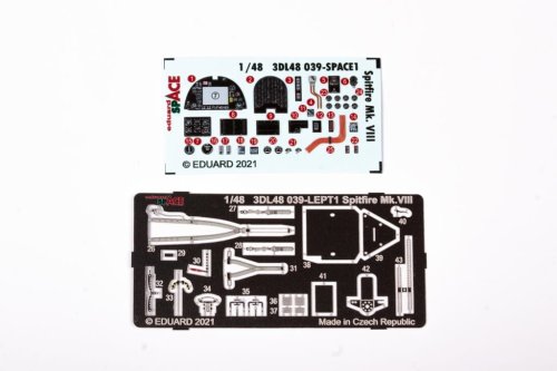 Przejdź do produktu EDUARD 3DL48039 - 1:48 Spifire Mk.VIII - Space 3D Decals + PE