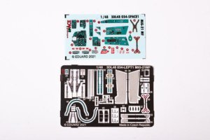 EDUARD 3DL48034 - 1:48 MiG-21MF - Space 3D Decals + PE