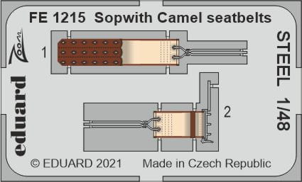 Przejdź do produktu EDUARD FE1215 - 1:48 Sopwith Camel seatbelts - Steel