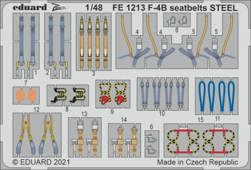 Przejdź do produktu EDUARD FE1213 - 1:48 F-4B seatbelts - Steel