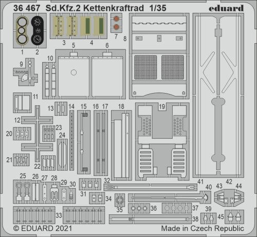 Przejdź do produktu EDUARD 36467 - 1:35 Sd.Kfz.2 Kettenkraftrad