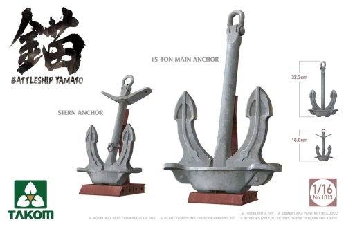 Przejdź do produktu TAKOM 1013 - 1:16 Battleship Yamato Anchors